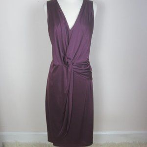 Adrianna Papell Purple Jersey Knit Cocktail Dress